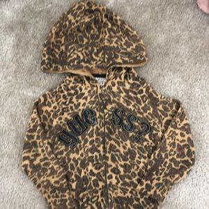 Guess leopard jacket -2t